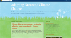 Desktop Screenshot of adaptingnature.blogspot.com