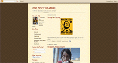 Desktop Screenshot of onespicymeatball.blogspot.com