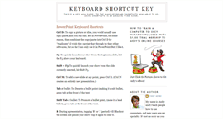 Desktop Screenshot of keyboardshortcutkey.blogspot.com