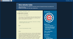 Desktop Screenshot of oneminutecubs.blogspot.com