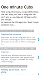 Mobile Screenshot of oneminutecubs.blogspot.com