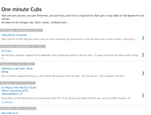 Tablet Screenshot of oneminutecubs.blogspot.com