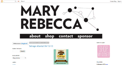 Desktop Screenshot of hellomaryrebecca.blogspot.com