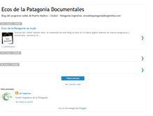Tablet Screenshot of ecosdelapatagonia.blogspot.com