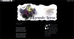 Desktop Screenshot of llorandoletras.blogspot.com