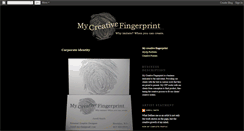 Desktop Screenshot of mycreativefingerprint.blogspot.com