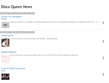 Tablet Screenshot of discoqueenews.blogspot.com