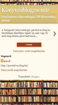 Mobile Screenshot of konyvesblogzsemle.blogspot.com