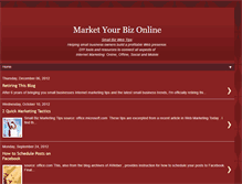 Tablet Screenshot of marketyourbizonline.blogspot.com