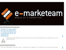 Tablet Screenshot of e-marketeam.blogspot.com