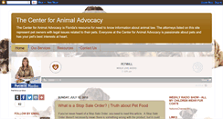 Desktop Screenshot of centerforanimaladvocacy.blogspot.com