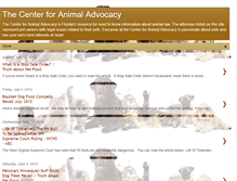 Tablet Screenshot of centerforanimaladvocacy.blogspot.com