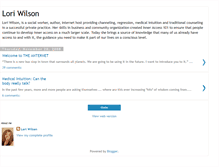 Tablet Screenshot of meetloriwilson.blogspot.com