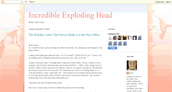 Desktop Screenshot of incredibleexplodinghead.blogspot.com