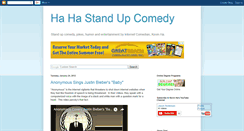 Desktop Screenshot of hahastandupcomedy.blogspot.com