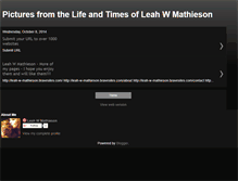 Tablet Screenshot of leahwmathieson.blogspot.com