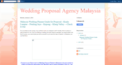 Desktop Screenshot of malaysiaweddingproposal.blogspot.com