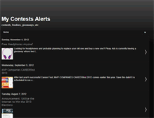 Tablet Screenshot of mycontestsalerts.blogspot.com