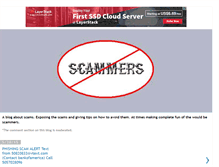 Tablet Screenshot of listofscams.blogspot.com