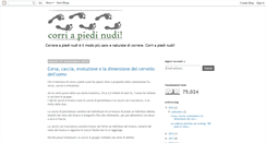 Desktop Screenshot of corriapiedinudi.blogspot.com