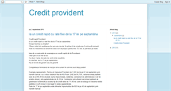Desktop Screenshot of credit-provident.blogspot.com