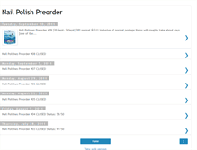 Tablet Screenshot of nailpolishespreorder.blogspot.com