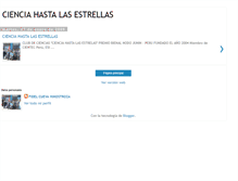 Tablet Screenshot of cienciahastalasestrellas.blogspot.com