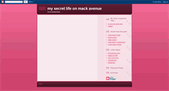 Desktop Screenshot of mysecretlifeonmackavenue.blogspot.com