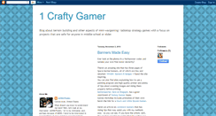 Desktop Screenshot of 1craftygamer.blogspot.com