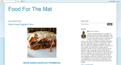 Desktop Screenshot of foodforthemat.blogspot.com