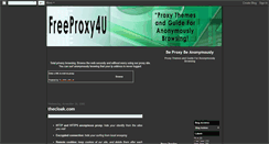 Desktop Screenshot of freeproxy4u.blogspot.com