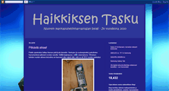 Desktop Screenshot of haikkiksentasku.blogspot.com