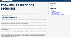 Desktop Screenshot of foamrollerguide.blogspot.com