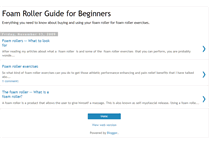 Tablet Screenshot of foamrollerguide.blogspot.com