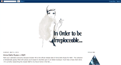 Desktop Screenshot of inordertobeirreplaceable.blogspot.com