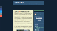 Desktop Screenshot of masalahrakyat.blogspot.com