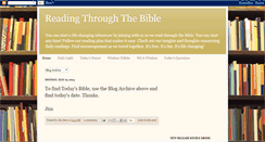 Desktop Screenshot of biblereading2012.blogspot.com