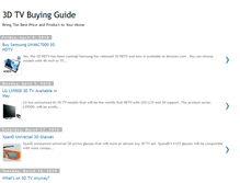 Tablet Screenshot of 3d-tv-buying-guide.blogspot.com