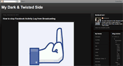 Desktop Screenshot of mydark-twistedside.blogspot.com