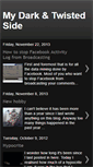 Mobile Screenshot of mydark-twistedside.blogspot.com