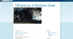 Desktop Screenshot of off-gridonanortherngoatfarm.blogspot.com