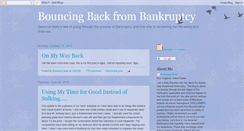 Desktop Screenshot of bouncingbackfrombankruptcy.blogspot.com