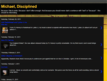 Tablet Screenshot of michaeldisciplined.blogspot.com