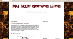 Desktop Screenshot of mylittlegamingblog.blogspot.com
