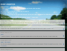 Tablet Screenshot of evan-essence.blogspot.com