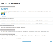 Tablet Screenshot of geteducatedfraud.blogspot.com