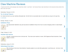 Tablet Screenshot of clawmachinereviews.blogspot.com