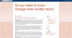 Desktop Screenshot of garage-roller-shutter-doors.blogspot.com