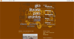 Desktop Screenshot of giraliterariaparaerrantes.blogspot.com