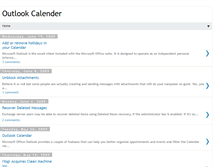 Tablet Screenshot of outlook-calender.blogspot.com